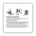 COSCO 2000PLUS Replacement Ink Pad for 2000PLUS 1SI20PGL, 1.63" x 0.25", Red