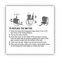 COSCO 2000PLUS Replacement Ink Pad for 2000PLUS 1SI30PGL, 1.94" x 0.25", Red