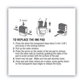 COSCO 2000PLUS Replacement Ink Pad for 2000PLUS 1SI40PGL and 1SI40P, 2.38" x 0.25", Black