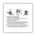 COSCO 2000PLUS Replacement Ink Pad for 2000PLUS 1SI40PGL and 1SI40P, 2.38" x 0.25", Red