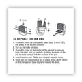 COSCO 2000PLUS Replacement Ink Pad for 2000PLUS 1SI60P, 3.13" x 0.25", Black