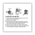 COSCO 2000PLUS Replacement Ink Pad for 2000PLUS 1SI60P, 3.13" x 0.25", Red