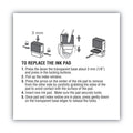 COSCO 2000PLUS Replacement Ink Pad for 2000PLUS 1SI50P, 2.81" x 0.25", Black