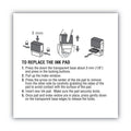 COSCO 2000PLUS Replacement Ink Pad for 2000PLUS 1SI15P, 3" x 0.25", Black