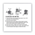 COSCO 2000PLUS Replacement Ink Pad for 2000PLUS 1SI15P, 3" x 0.25", Red