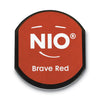 NIO Ink Pad for NIO Stamp with Voucher, 2.75" x 2.75", Brave Red