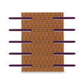 Smead SafeSHIELD Two-Prong Fastener Base and Compressor Sets, 2" Capacity, 2.75" Center to Center, Purple, 50/Box