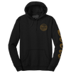 Coors Banquet Beer Double Sided with Sleeve Print Hooded Sweatshirt - Black