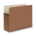 Smead Redrope Drop Front File Pockets, 5.25" Expansion, Letter Size, Redrope, 10/Box