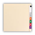 Smead Extended End Tab Manila Folders, Straight Tabs, Letter Size, 0.75" Expansion, Manila, 100/Box