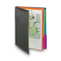 Smead Poly Project Organizer, 12 Letter-Size Sleeves, Gray with Bright Pockets