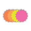 COSCO Die Cut Paper Signs, 4" Round, Assorted Colors, Pack of 60 Each
