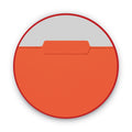Smead Interior File Folders, 1/3-Cut Tabs: Assorted, Letter Size, 0.75" Expansion, Orange, 100/Box
