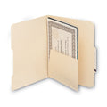 Smead Self-Adhesive Folder Dividers for Top/End Tab Folders with 5 1/2" Pockets, Letter Size, Manila, 25/Pack