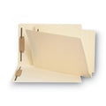 Smead Manila End Tab Fastener Folders with Reinforced Tabs, 14-pt Stock, 2 Fasteners, Legal Size, Manila Exterior, 50/Box