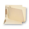 Smead Manila End Tab Fastener Folders with Reinforced Tabs, 11-pt Stock, 2 Fasteners, Letter Size, Manila Exterior, 250/Box