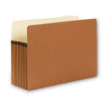 Smead Redrope Drop Front File Pockets, 5.25" Expansion, Legal Size, Redrope, 10/Box