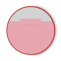Smead Interior File Folders, 1/3-Cut Tabs: Assorted, Letter Size, 0.75" Expansion, Pink, 100/Box