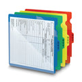 Smead End Tab Poly Out Guides, Two-Pocket Style, 1/3-Cut End Tab, Out, 8.5 x 11, Red, 50/Box