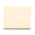 Smead Heavyweight Manila End Tab Folders, 9" High Front, 1/3-Cut Tabs: Assorted, Letter, 0.75" Expansion, Manila, 100/Box