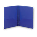 Smead Poly Two-Pocket Folder with Fasteners, 180-Sheet Capacity, 11 x 8.5, Blue, 25/Box