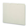 Smead Recycled Blank Top Tab File Guides, 1/3-Cut Top Tab, Blank, 8.5 x 11, Green, 100/Box