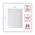 GBC Design View Poly Presentation Covers for Binding Systems, Clear Lined, 11 x 8.5, Unpunched, 25/Pack