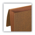 Smead Classic Expanding Wallets, 3.5" Expansion, 1 Section, Elastic Cord Closure, Letter Size, Redrope