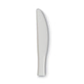 Dixie Plastic Cutlery, Mediumweight Knives, White, 1,000/Carton