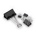 ACCO Binder Clips, Small, Black/Silver, Dozen