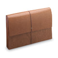 Smead Classic Expanding Wallets with Tear-Resistant Gussets, 3.5" Expansion, 1 Section, Elastic Cord Closure, Legal Size, Redrope