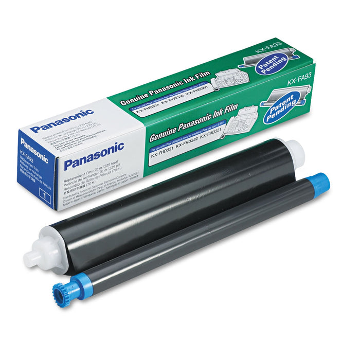 Panasonic KX-FA93 Thermal Film Roll, 225 Page-Yield, Black