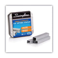 Swingline Optima High-Capacity Staples, 0.38" Leg, 0.5" Crown, Steel, 2,500/Box
