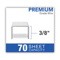 Swingline Optima High-Capacity Staples, 0.38" Leg, 0.5" Crown, Steel, 2,500/Box