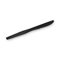 Dixie Plastic Tableware, Heavy Mediumweight Knives, Black, 100/Box, 10 Boxes/Carton