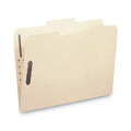 Smead Poly Top Tab Fastener Folders, 2 Fasteners, Letter Size, Manila Exterior, 24/Box