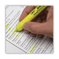 BIC Brite Liner Retractable Highlighter, Fluorescent Yellow Ink, Chisel Tip, Yellow/Black Barrel, Dozen