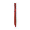 BIC BU3 Ballpoint Pen, Retractable, Bold 1 mm, Red Ink, Red Barrel, Dozen