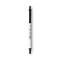 BIC Clic Stic Ballpoint Pen Value Pack, Retractable, Medium 1.2 mm, Black Ink, White Barrel, 60/Pack