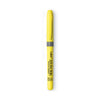 BIC Brite Liner Grip Pocket Highlighter, Fluorescent Yellow Ink, Chisel Tip, Yellow/Black/Silver Barrel, Dozen