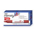 BIC Intensity Low Odor Chisel Tip Dry Erase Marker, Extra-Broad Bullet Tip, Red, Dozen