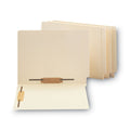 Smead Manila End Tab Fastener Folders with Reinforced Tabs, 11-pt Stock, 2 Fasteners, Letter Size, Manila Exterior, 50/Box