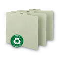 Smead 100% Recycled Monthly Top Tab File Guide Set, 1/3-Cut Top Tab, January to December, 8.5 x 11, Green, 12/Set