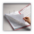 Smead WaterShed CutLess Reinforced Top Tab Fastener Folders, 2 Fasteners, Letter Size, Red Exterior, 50/Box
