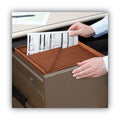 Smead TUFF Expanding Open-Top Stadium File, 21 Sections, 1/21-Cut Tabs, Legal Size, Redrope