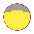 Smead Interior File Folders, 1/3-Cut Tabs: Assorted, Letter Size, 0.75" Expansion, Yellow, 100/Box