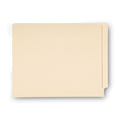 Smead 100% Recycled Manila End Tab Folders, Straight Tabs, Letter Size, 0.75" Expansion, Manila, 100/Box
