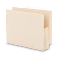 Smead Manila End Tab File Pockets, 3.5" Expansion, Letter Size, Manila, 25/Box