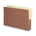 Smead Redrope Drop-Front End Tab File Pockets, 3.5" Expansion, Legal Size, Redrope, 10/Box
