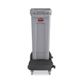 Rubbermaid Slim Jim Resin Trainable Dolly, 120 lb Capacity, 23.86 x 14.71 x 8.36, Black